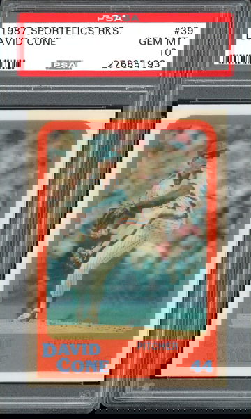 DAVID CONE 1987 SPORTFLICS ROOKIES #39 POP 7 PSA 10 GEM MINT RC