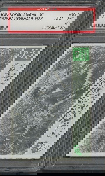 1966 Philadelphia Gum Green Berets #63 Modern Swamp Fox PSA 8 NM/MT