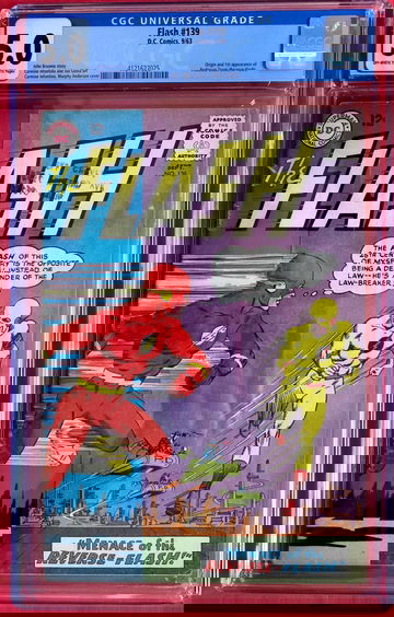 Flash #139 CGC 5.0 1st Appearance Reverse Flash Professor Zoom