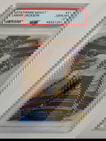 2019 Select Lamar Jackson PSA 10 Gem Mint