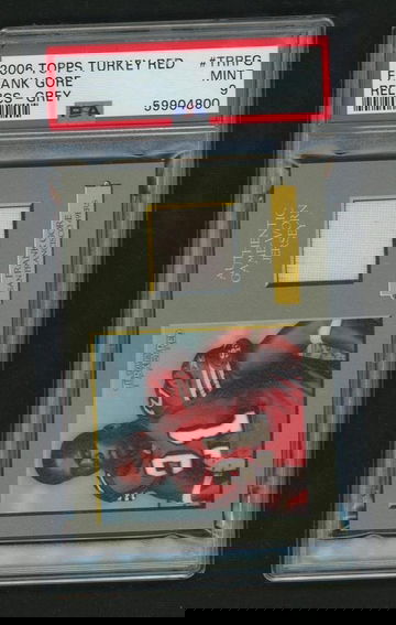 2006 Topps Turkey Red Relics Grey Frank Gore #TRR-FG Jersey PSA 9