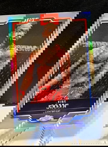 2025 Topps Chrome UFC  King Green  Refractor SP  #99