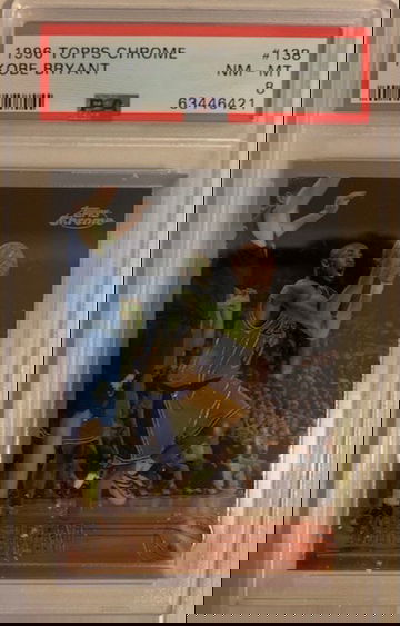 1996 Topps Chrome Kobe Bryant Rookie RC PSA 8 NM-MT