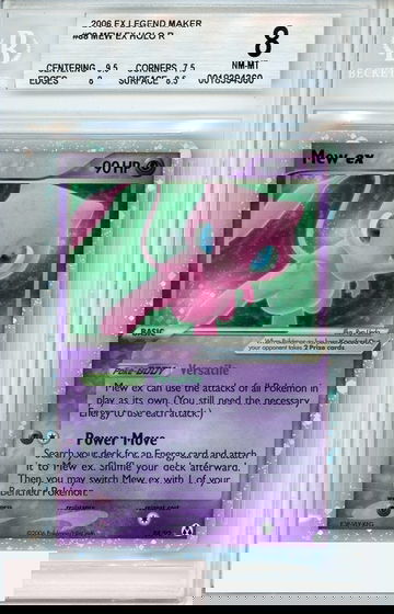 2006 POKEMON EX LEGEND MAKER MEW EX HOLO R #88 BGS 8