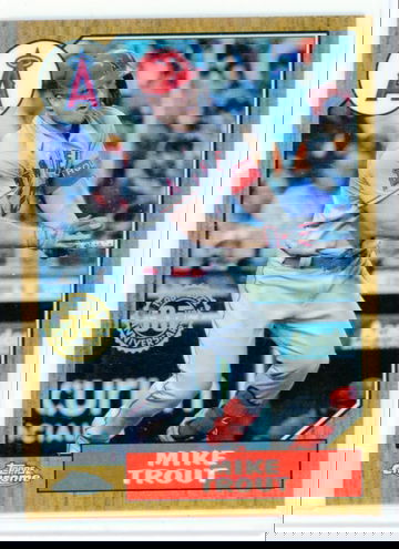 2022 Topps Chrome 1987 Topps Baseball #87BC-1 Mike Trout Orange Refractor