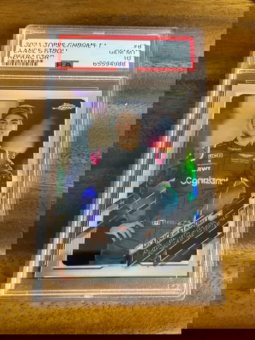 2021 TOPPS CHROME F1 LANCE STROLL REFRACTOR PORTRAIT #8 PSA 10 GEM MINT