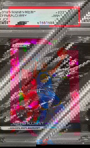 2018 Prizm Stephen Curry Pink Ice Prizm PSA 9 #222