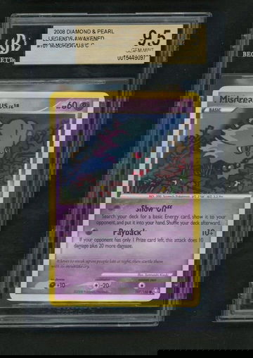 2008 Pokémon Diamond & Pearl Legends Awakened Misdreavus #107/146 BGS 9.5