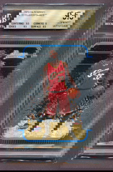 LEBRON JAMES 2003-04 BOWMAN #123 BGS 9.5 GEM MINT ROOKIE