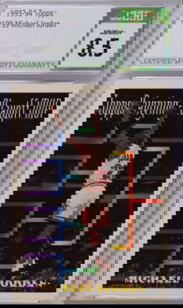 MIchael Jordan 1993 Topps #199 CSG Nm/Mt+ 8.5