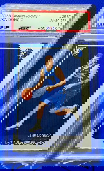 Luka Doncic Rookie RC Hoops PSA 10