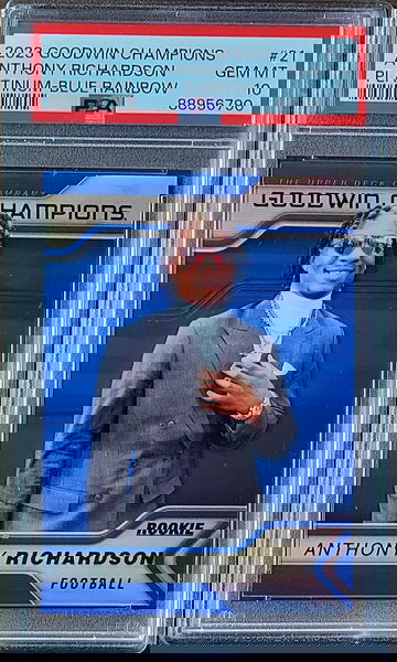 2023 ANTHONY RICHARDSON Goodwin Champions Platinum BLUE RAINBOW PSA 10 POP 1 #21