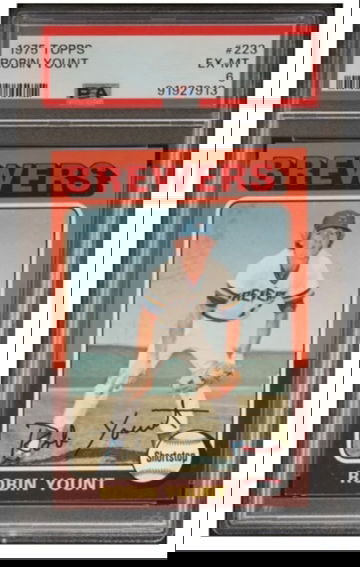 1975 Topps Robin Yount 223 Rookie PSA 6