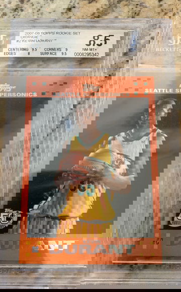 2007-08 Topps Rookie Set Orange Kevin Durant BGS 8.5