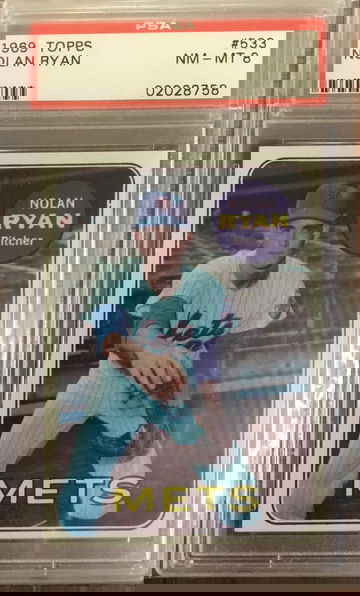 1969 Topps 533 Nolan Ryan PSA 8 NM-MT
