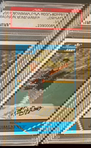 2007 Bowman Draft Picks & Prospects #BDPP61 Madison Bumgarner PSA 10 