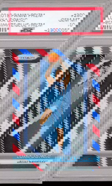 2018 PANINI PRIZM LUKA DONCIC RC RWB PSA 10 