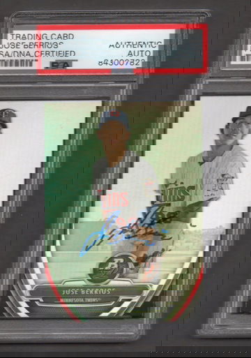 Jose Berrios Signed Autographed 2013 Bowman Platinum #84 RC PSA DNA COA