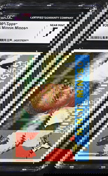 1960 TOPPS MINNIE MINOSO #365 CGC 7 BS.A1.03