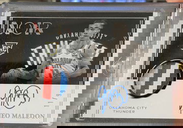 Theo Maledon 2020-21 Noir color Rc Rookie Auto Autograph jersey Patch #11/99 jersey #