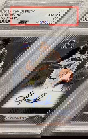 KYRIE IRVING 2012 PRIZM AUTO ROOKIE CARD PSA 10 GEM MINT 