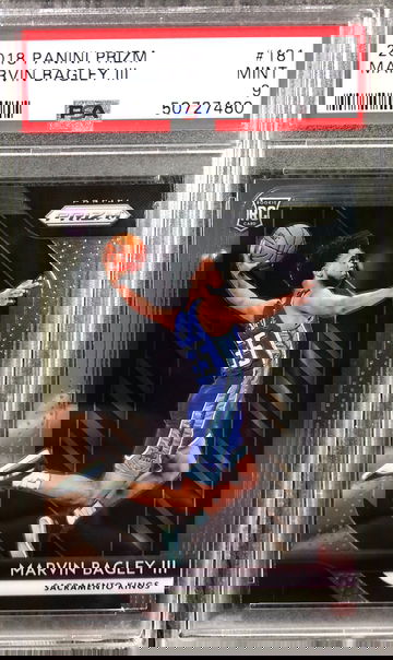 2018 Prizm Marvin Bagley #181 PSA 9 MINT