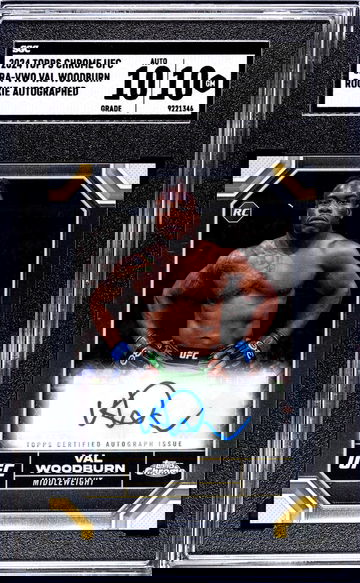 2024 Topps Chrome Ufc #CRA-VWO Val Woodburn Rookie Auto. SGC 10
