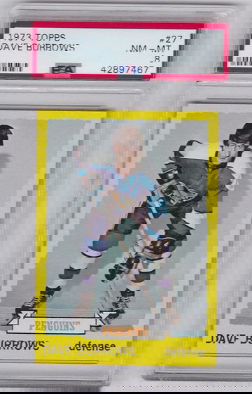 1973 Topps Dave Burrows #27 PSA NM-MT 8