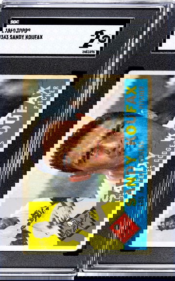 1960 Topps #343 Sandy Koufax HOF SGC 2