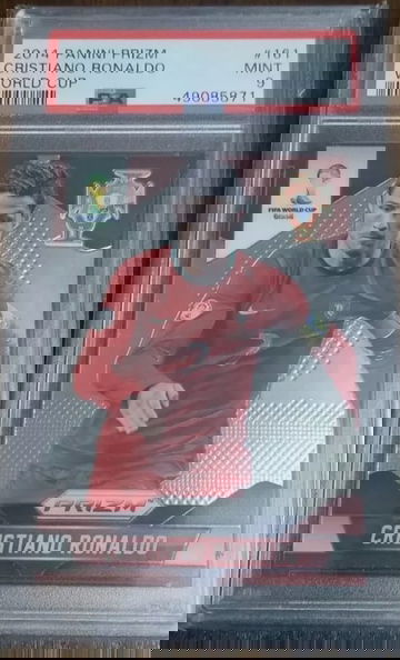 2014 prizm Christiano Ronaldo World Cup PSA 9