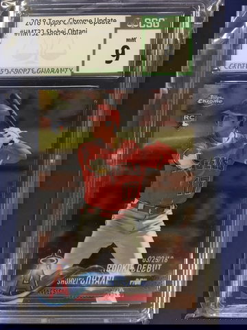 2018 Topps Chrome Update #HMT32 Shohei Ohtani RC CSG 9 Mint