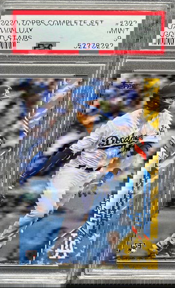 Topps 2020 Complete Set Gavin Lux Gold Stars PSA 9