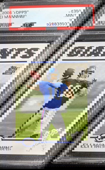 2004 Topps #350 Eli Manning RC PSA 9 Mint Giants Future HOF
