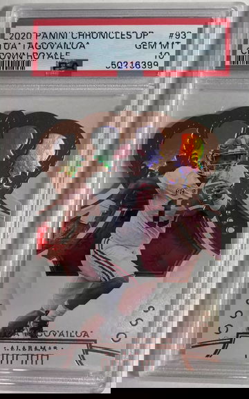 2020 chronicles draft picks 93 crown royale tua tagovailoa psa 10