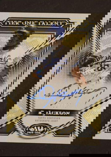 2023 Topps Tier One #T1TA-BJ Bo Jackson Tier One Talent /75 Auto
