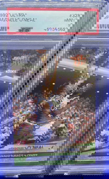 1992 Fleer Ultra Shaquille O’Neal Rookie RC PSA 9 Mint 328 Orlando Magic ROY HOF