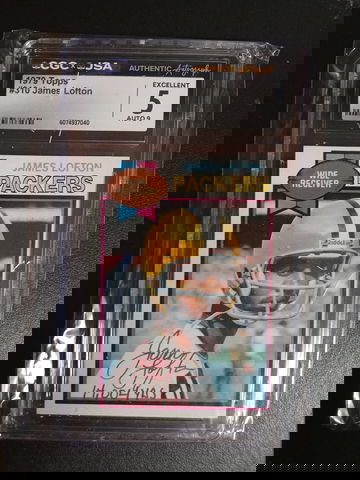 1979 Topps #310 James Lofton RC Auto CGC JSA 