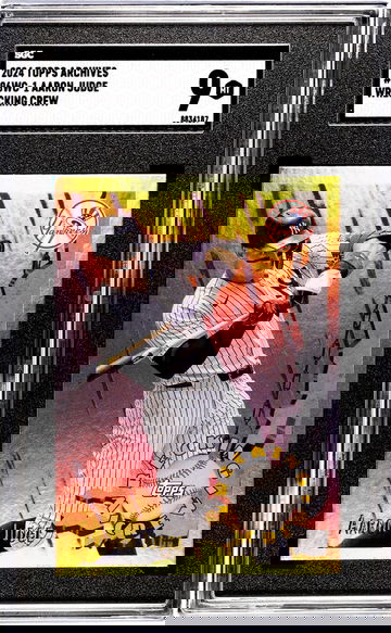 2024 Topps Archives #96WC-1 Aaron Judge Wrecking Crew SGC 9