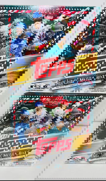 Two (2) Topps 2021 Holiday Mega Boxes ⚾️🎄 1 Relic or Auto per box