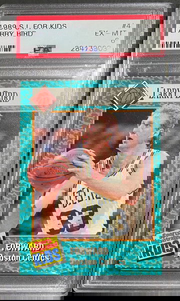 1989 Sports Illustrated For Kids # 4 Larry Bird PSA 6