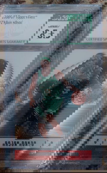 2006-07 Topps Finest #72 RAJON RONDO ROOKIE CARD CSG NM/MINT+ 8.5 (Psa 10)