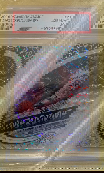 2019 mosaic Giannis antetokounmpo overdrive psa 10