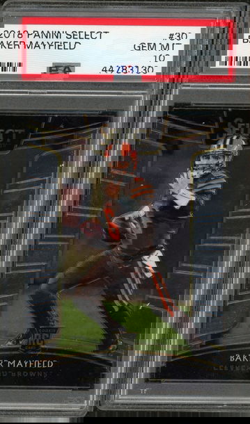 Baker Mayfield Panini Select Rookie PSA 10