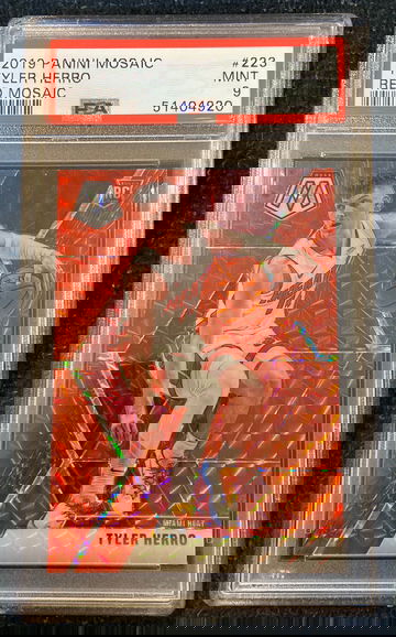 2019 Mosaic Red mosaic Tyler Herro #223 PSA9 mint