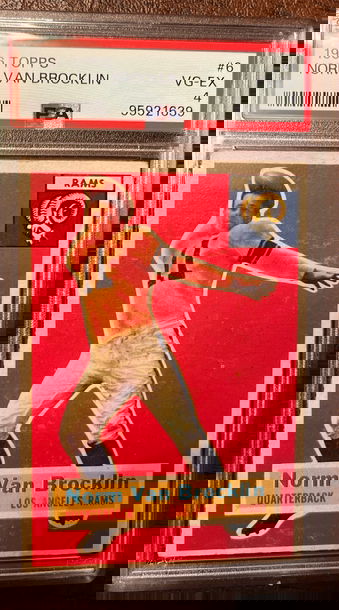 1956 Topps Norm Van Brocklin #6 PSA 4 VG-EX