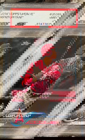 Shohei Ohtani 2018 Topps Update US189 PSA 9