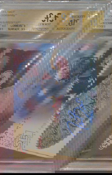 2001 SAGE Autographs GOLD Drew Brees #A8  114/140