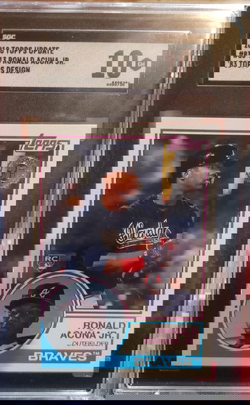 2018 Topps Update Ronald Acuna 83 Topps Design