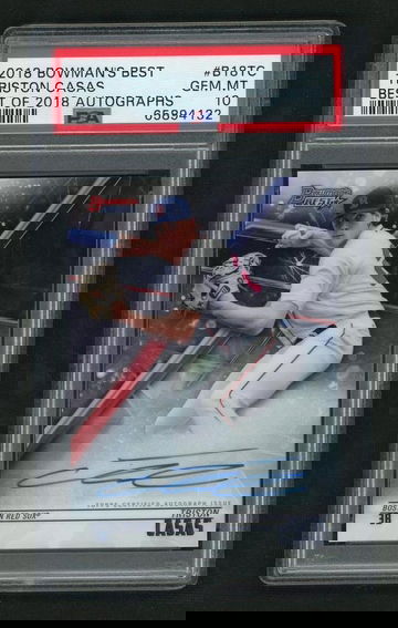 2018 Topps Bowmans Best Best of 2018 Autographs Triston Casas #B18TC Auto PSA 10