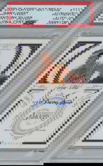 Jerry West 2009 Nationa treasures Century silver /10 PSA 10